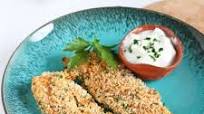 Baked Hummus Crusted Chicken Tenders Recipe Baked Hummus Crusted Chicken Tenders Recipe