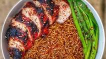 Recipe of Perfect Char Siu Chicken w/ Hong Kong Style Noodles Recipe of Perfect Char Siu Chicken w/ Hong Kong Style Noodles
