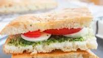 Caprese focaccia sandwich Caprese focaccia sandwich
