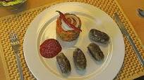 Djuvecreis mit Cevapcici Djuvecreis mit Cevapcici