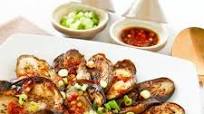 Pan Fried Eggplant with Garlic Chili Vinaigrette Pan Fried Eggplant with Garlic Chili Vinaigrette