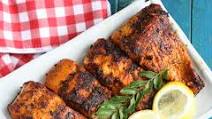 Salmon Fish Fry with Indian Spices Salmon Fish Fry with Indian Spices