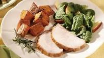 Apple-Glazed Pork Roast with Sweet Potatoes Apple-Glazed Pork Roast with Sweet Potatoes