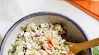Mediterranean Roasted Shrimp and Vegetable Orzo Salad Mediterranean Roasted Shrimp and Vegetable Orzo Salad