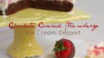 Chocolate Covered Strawberry Ice Cream Dessert Chocolate Covered Strawberry Ice Cream Dessert