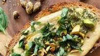 Hummus Pesto Breakfast Toast Hummus Pesto Breakfast Toast