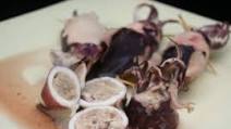 Steamed stuffed squid with sweet chile sauce Steamed stuffed squid with sweet chile sauce