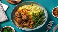 Cal Smart Gravy-Smothered Meatballs with Chive Smashed Potatoes Cal Smart Gravy-Smothered Meatballs with Chive Smashed Potatoes