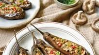 Stuffed Chinese Eggplants from Vegan Asian: A Cookbook Stuffed Chinese Eggplants from Vegan Asian: A Cookbook