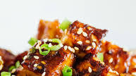 Pan-Fried Sesame Garlic Tofu Pan-Fried Sesame Garlic Tofu