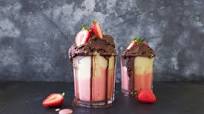 Dark Chocolate Neapolitan Ice Cream Jars Dark Chocolate Neapolitan Ice Cream Jars