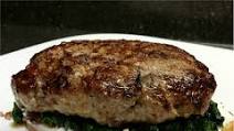 Lamb Burgers With Garlic Spinach Lamb Burgers With Garlic Spinach