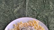 Mushroom Smothered Pork Chops over Noodles #SundaySupper Mushroom Smothered Pork Chops over Noodles #SundaySupper