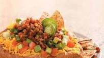 Refried Bean Nachos Refried Bean Nachos