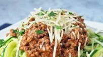 Zucchini Spaghetti with Easy Beef Bolognese Zucchini Spaghetti with Easy Beef Bolognese