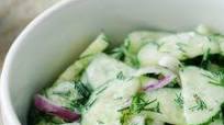 Grandma's Cucumber Salad with Greek Yogurt Dressing Grandma's Cucumber Salad with Greek Yogurt Dressing