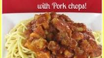 Meaty spaghetti sauce with pork and beef Meaty spaghetti sauce with pork and beef
