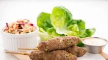 Vietnamese Pork Kebabs in butter lettuce cups Vietnamese Pork Kebabs in butter lettuce cups
