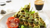 Danish Feta and Spinach Waffle Danish Feta and Spinach Waffle
