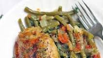 Slow Cooker Greek-Style Green Beans and Chicken Thighs Slow Cooker Greek-Style Green Beans and Chicken Thighs