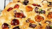 Focaccia with Tomatoes and Onions Focaccia with Tomatoes and Onions