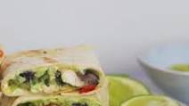 Black bean Mexican chicken wrap Black bean Mexican chicken wrap