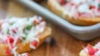 Ham and Cheese Bruschetta Ham and Cheese Bruschetta