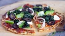 Vegetable Pizza on Cauliflower Crust Vegetable Pizza on Cauliflower Crust
