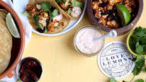 ROASTED CAULIFLOWER TACOS WITH CHIPOTLE CREAM ROASTED CAULIFLOWER TACOS WITH CHIPOTLE CREAM