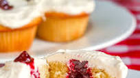 Jam Filled Vanilla Buttercream Cupcakes Jam Filled Vanilla Buttercream Cupcakes