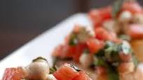 Heirloom Tomato and Mozzarella Bruschetta Heirloom Tomato and Mozzarella Bruschetta