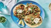 Black Bean & Sweetcorn Tostadas with Sour Cream & Cheddar Cheese Black Bean & Sweetcorn Tostadas with Sour Cream & Cheddar Cheese
