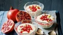 Rosewater rice pudding with pomegranate and pistachio Rosewater rice pudding with pomegranate and pistachio