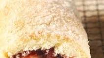 Jam roly-poly with custard Jam roly-poly with custard