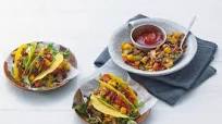 tacos with gyros, mango and salsa tacos with gyros, mango and salsa