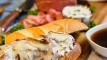 Smoked Roast Beef French Dip Sandwich Smoked Roast Beef French Dip Sandwich
