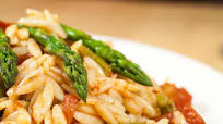 Orzo with Asparagus & Bruschetta Orzo with Asparagus & Bruschetta