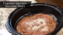 3 Ingredient Slow Cooker Apple Spice Dessert 3 Ingredient Slow Cooker Apple Spice Dessert