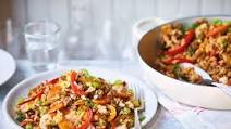Cajun beef and veg rice bowl Cajun beef and veg rice bowl