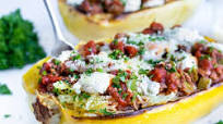 Lasagna Spaghetti Squash Boats Lasagna Spaghetti Squash Boats