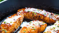 Easy One Pan Maple Glazed Salmon Easy One Pan Maple Glazed Salmon
