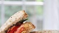 Mediterranean Sandwich with Oil-Free Spicy Hummus Mediterranean Sandwich with Oil-Free Spicy Hummus