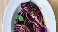 Grilled Red Cabbage with Mustard Sauce Grilled Red Cabbage with Mustard Sauce
