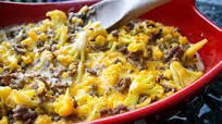 Cauliflower cheeseburger casserole Cauliflower cheeseburger casserole