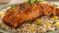 Soy Glazed Salmon with Pineapple Rice Soy Glazed Salmon with Pineapple Rice