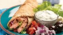Grilled Salmon Wrap with Tzatziki Sauce Grilled Salmon Wrap with Tzatziki Sauce