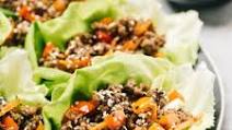 Asian Style Ground Beef Lettuce Wraps Asian Style Ground Beef Lettuce Wraps
