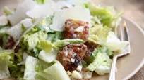 Caesar Salad With Chopped Eggs & Hash Brown Croutons Caesar Salad With Chopped Eggs & Hash Brown Croutons