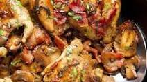 Garlic Mushroom & Bacon Chicken Thighs Garlic Mushroom & Bacon Chicken Thighs