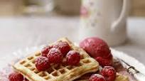 Raspberry waffles Raspberry waffles